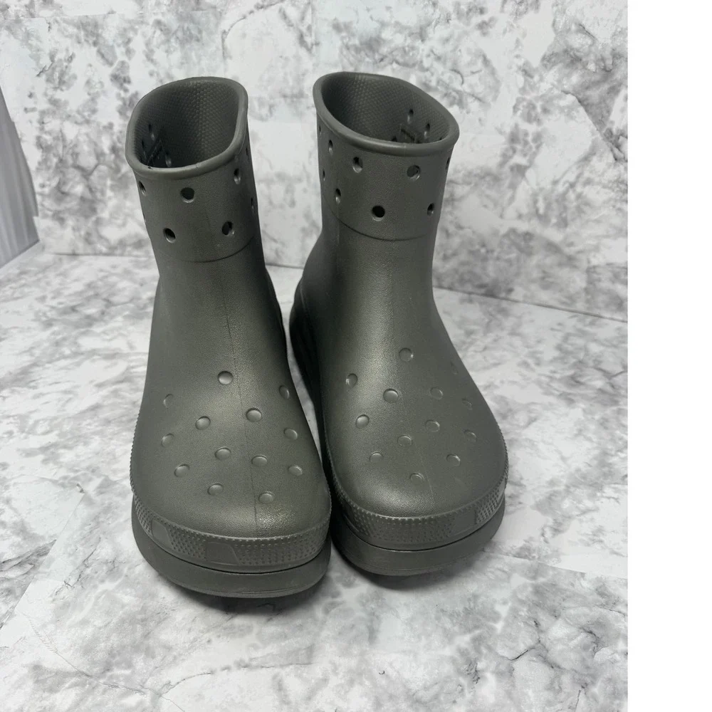 Rare Crocs‎ chunky platform Boot Sample Not For Resale green  M10 W12 Gorpcore